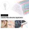 1500 PCS Disposable Mascara Applicators And Lip Applicators And Micro Cotton Swabs, 500 Spoolies Mascara Wands 500 Lip Brushes 500 Micro Swabs Colorful Disposable Brushes Makeup Applicator Tool view 4