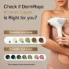 DermRays Laser Hair Removal for Women and Men, V4S for Skin Tone 1-5, Permanent Reduction in Hair Regrowth, The World's First FDA-cleared Home-use Wide-Angle810nm Laser Hair Removal Device. view 4