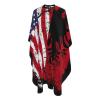 Albanian Roots American Flag Salon Barber Cape - Professional Hairdressing Waterproof Hair Cutting Cape With Adjustable Snap Closure-Haircut Apron For Hair Stylist And Home Use-55''X66'' view 1
