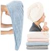 ROLSHOL Extra Large 4 Pack Microfiber Hair Towel Wrap for Women Super Absorbent & Quick Dry Hair Drying Towels with Button, Hair Turbans for Curly Hair Long & Short Hair - Anti-Frizz view 1