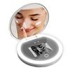 Sanpyl Travel Makeup Mirror with Camera for Sunscreen Test, 2X Magnification HD Screen 97mm 3.5inch, LED Light On Screen Buttons Control Brightness view 1