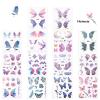 14 Sheets Glitter Butterfly Tattoos Temporary Stickers Waterproof Butterfly Face Tattoo Glitter Fairy Wings Makeup Fake Tattoos For Fairy Princess Party Birthday Party Favor Gifts view 3