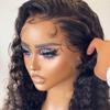 Real SKINLIKE HD 360 Lace Front Wigs Human Hair Deep Wave Wig 360 Full Lace Human Hair Wigs HD Crystal Lace Frontal Curly Wigs for Women 150% Density Pre Plucked with Baby Hair Natural Color view 2