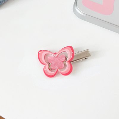 Girl sweet cool hot girl butterfly barrettes duckbill clip sweet side bang clip