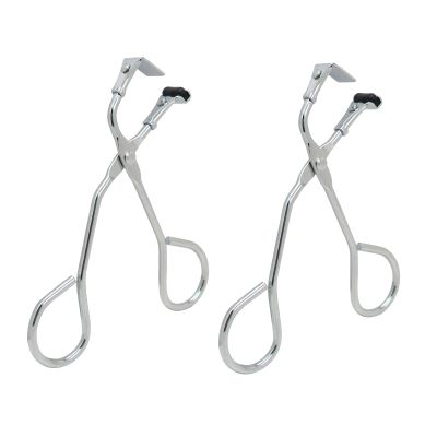 2 Pack Mini Eyelash Curler for Ends Silicone Eyelash Curler with Refill Pads Mini Lash Curler No Pinching Fits All Eyelash Shapes Small Segmented and Precision Press Tool for Dramatic Lash Look