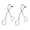 2 Pack Mini Eyelash Curler for Ends Silicone Eyelash Curler with Refill Pads Mini Lash Curler No Pinching Fits All Eyelash Shapes Small Segmented and Precision Press Tool for Dramatic Lash Look view 1