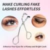 2 Pack Mini Eyelash Curler for Ends Silicone Eyelash Curler with Refill Pads Mini Lash Curler No Pinching Fits All Eyelash Shapes Small Segmented and Precision Press Tool for Dramatic Lash Look view 3