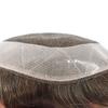Hair Piece Men Wigs Human Hair Replacement For Mens Hairpiece Toupee For Men Soft French Lace Hair System Poly Coating Human Hair Mens Toupee Breathable lace Hair Unit Natural Hairline (8''X10''-120% density, #5 MEDIUM LIGHT BROWN) view 3