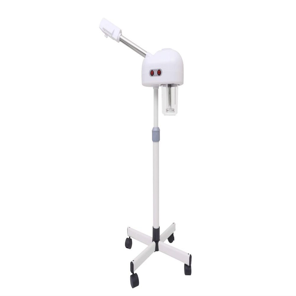 Salonsunny Ozone Humidifier Facial Steamer with Wheels Use at Home and Beauty Salon Professional Skin Rejuvenation Face Steamer Warm Mist Pore Opener and Skin Cleanser