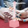 Spiral Nail Display Stand Holder for 60 Nail Tips Acrylic Pink view 2