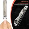 BEZOX Toe Nail Clippers for Women - Straight Blade Toenail Clipper and Curved Blade Fingernail Clippers - Premium Nail Trimmer Cutter for Thick Nails for Seniors - Champagne view 3