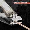 BEZOX Toe Nail Clippers for Women - Straight Blade Toenail Clipper and Curved Blade Fingernail Clippers - Premium Nail Trimmer Cutter for Thick Nails for Seniors - Champagne view 4