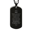 Gigi Gifts, Nobody can give to the world what you have to give, Family Love Gifts for Gigi, Lovely Birthday Black Dog Tag, Novelty Holiday Gifts view 1