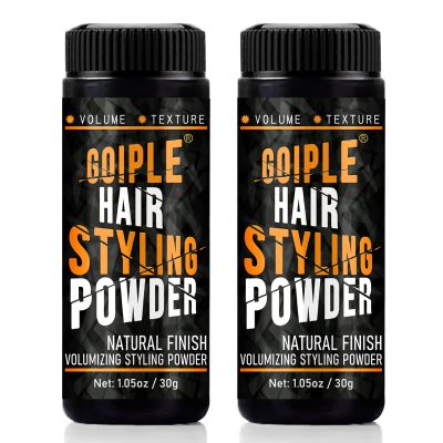 1.05oz Natural Look Volumizing & Texturizing Hair Styling Powder with Flexible Hold - Easy to Apply Texture Powder for Men, No Oil/Greasy/Residue (2pcs)