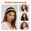VOCOSTE 3pcs Fashion Headbands Set, Different Designs Headbands, Pleated Headbands, Solid Color Hairbands, Faux Pearl Hair Accessories for Women Party Green view 4