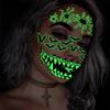 10 Sheets Halloween Glow In The Dark Tattoos Face Luminous Temporary Tattoo Waterproof Last Long Glitter Tattoos Stickers Scary Zombie Makeup Kit For Women Adults Party Supplies view 2