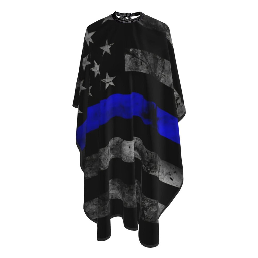 American Flag Salon Barber Cape - Professional Hairdressing Waterproof Hair Cutting Cape With Adjustable Snap Closure-Haircut Apron For Hair Stylist And Home Use-55''X66''