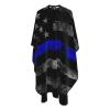American Flag Salon Barber Cape - Professional Hairdressing Waterproof Hair Cutting Cape With Adjustable Snap Closure-Haircut Apron For Hair Stylist And Home Use-55''X66'' view 1