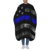 American Flag Salon Barber Cape - Professional Hairdressing Waterproof Hair Cutting Cape With Adjustable Snap Closure-Haircut Apron For Hair Stylist And Home Use-55''X66'' view 2