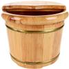Scpantkend Pedicure Foot Soak Tub Pedicure Bowl Spa Massage Wooden Foot Tub,with Lid with Massager view 1