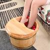 Scpantkend Pedicure Foot Soak Tub Pedicure Bowl Spa Massage Wooden Foot Tub,with Lid with Massager view 4