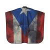 YSYZSDS Crack Puerto Rico Flag Salon Barber Cape - Professional Hairdressing Waterproof Hair Cutting Cape With Adjustable Snap Closure - Haircut Apron For Hair Stylist And Home Use - 55''X66'' view 3