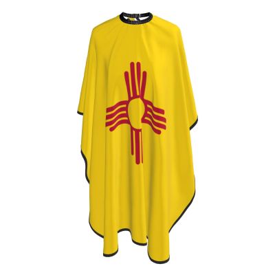 New Mexico State Flag Salon Barber Cape - Professional Hairdressing Waterproof Hair Cutting Cape With Adjustable Snap Closure-Haircut Apron For Hair Stylist And Home Use-55''X66''