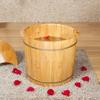 Pedicure Foot Soak Tub Foot Basin for Adults,Foot Soak Bucket with Lid,Foot Bath Spa Tub,Wood Bucket for Pedicure,Foot Tub for Soaking Feet view 4