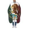 Mexico Paisley Flag Salon Barber Cape - Professional Hairdressing Waterproof Hair Cutting Cape With Adjustable Snap Closure-Haircut Apron For Hair Stylist And Home Use-55''X66'' view 2