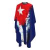 Cuba Cuban Art Flag Salon Barber Cape - Professional Hairdressing Waterproof Hair Cutting Cape With Adjustable Snap Closure-Haircut Apron For Hair Stylist And Home Use-55''X66'' view 1