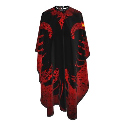 Albanian Flag Salon Barber Cape - Professional Hairdressing Waterproof Hair Cutting Cape With Adjustable Snap Closure-Haircut Apron For Hair Stylist And Home Use-55''X66''