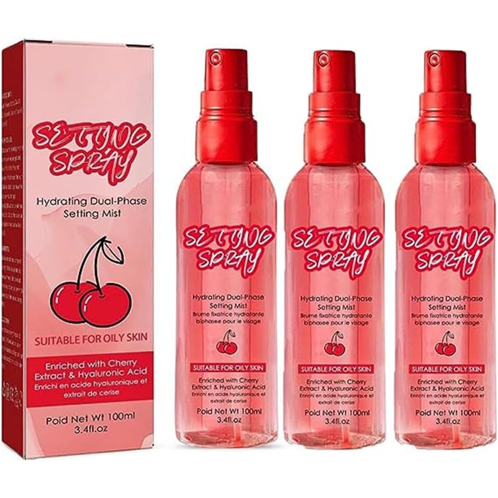 AKAZIC Makeup Mist Moisturizing Dual Phase Setting Mist, Hydrating Moisturizing Setting Mist, Suitable for All Skin Types