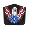 American Flag And Bald Eagle Patriotic Salon Barber Cape - Professional Hairdressing Waterproof Hair Cutting Cape With Adjustable Snap Closure-Haircut Apron For Hair Stylist And Home Use-55''X66'' view 3