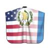 American Flag &Guatemala Salon Barber Cape - Professional Hairdressing Waterproof Hair Cutting Cape With Adjustable Snap Closure-Haircut Apron For Hair Stylist And Home Use-55''X66'' view 3