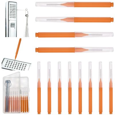 Shower Head Cleaner Brushes, Shower Head Cleaning Picks Shower Head Cleaning Brush Buid Up Mineral Cleaning Brush for Small Holes Gaps Nozzles Crevices with Store Box