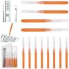 Shower Head Cleaner Brushes, Shower Head Cleaning Picks Shower Head Cleaning Brush Buid Up Mineral Cleaning Brush for Small Holes Gaps Nozzles Crevices with Store Box view 1