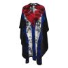 Cuba Cuban Flag Salon Barber Cape - Professional Hairdressing Waterproof Hair Cutting Cape With Adjustable Snap Closure-Haircut Apron For Hair Stylist And Home Use-55''X66'' view 1