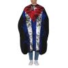 Cuba Cuban Flag Salon Barber Cape - Professional Hairdressing Waterproof Hair Cutting Cape With Adjustable Snap Closure-Haircut Apron For Hair Stylist And Home Use-55''X66'' view 2