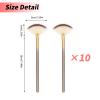 Amaxiu Fan Brushes for Facials, Ultra Slim Soft Facial Fan Applicator Brushes Professional Blending Makeup Brush with Comfortable Wood Handle for Mask Mud Cream Makeup Esthetician(10 Pcs, Wooden) view 4
