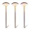 Amaxiu Fan Brushes for Facials, Ultra Slim Soft Facial Fan Applicator Brushes Professional Blending Makeup Brush with Comfortable Wood Handle for Mask Mud Cream Makeup Esthetician(3 Pcs, Wooden) view 1