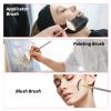 Amaxiu Fan Brushes for Facials, Ultra Slim Soft Facial Fan Applicator Brushes Professional Blending Makeup Brush with Comfortable Wood Handle for Mask Mud Cream Makeup Esthetician(3 Pcs, Wooden) view 3