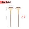 Amaxiu Fan Brushes for Facials, Ultra Slim Soft Facial Fan Applicator Brushes Professional Blending Makeup Brush with Comfortable Wood Handle for Mask Mud Cream Makeup Esthetician(3 Pcs, Wooden) view 4