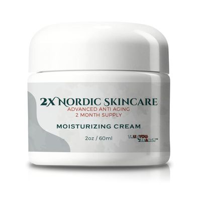2x Nordic Skincare Cream - 2 Month Supply - Anti Aging Face Cream - Firm & Hydrate - Vitamin A, Collagen, & Ceramide Infused Anti-Aging Moisturizing Cream - Anti-Wrinkle - Skin Glotopix Radiance