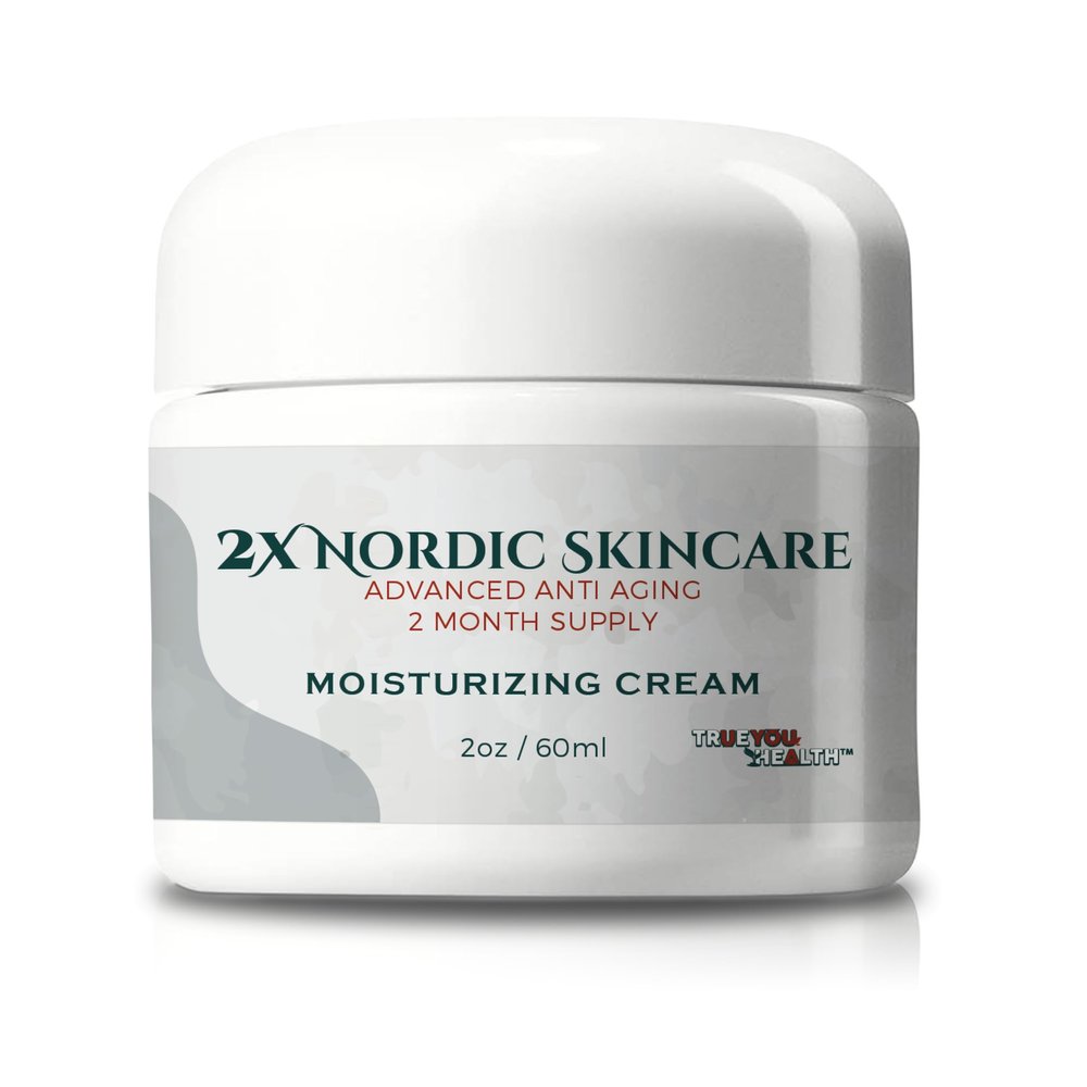 2x Nordic Skincare Cream - 2 Month Supply - Anti Aging Face Cream - Firm & Hydrate - Vitamin A, Collagen, & Ceramide Infused Anti-Aging Moisturizing Cream - Anti-Wrinkle - Skin Glotopix Radiance