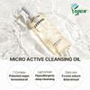 COSNORI 7-Complex Micro Active Cleansing Oil  Korean Vegan Facial Cleansing Oil, Fresh and Light Finish  Gentle Makeup Remover for Face, Hypoallergic, Fermented 7-Oil Complexes, 6.7 fl.oz. view 2