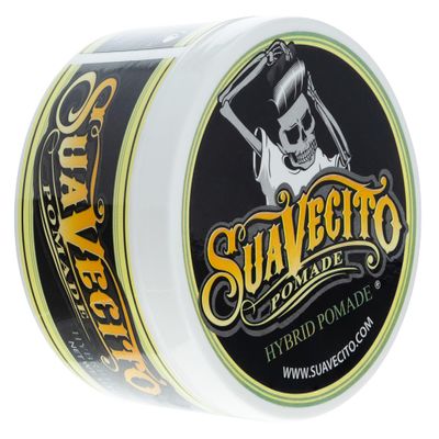 Suavecito Hybrid Pomade For Men - Medium Hold - High Shine - Oil & Water Based Formula - Easy To Wash Out - 4 oz
