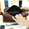 Lifetime Leather Co Personalized Leather Dopp Kit Bag, Handmade in USA, Mens Toiletry Bag, Leather Bag Travel Gift for Him view 3