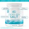 LA SALT CO 1400 Below 5 Lbs Jar Dead Sea Salt, Fine Grain - Foot and Spa Bath Soak, Exfoliating Body Scrub, 100% Pure and Mineral-Rich, Highest Mineral Content  Natural Muscle Tension Relief view 2