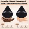 6 Piece Triangle Powder Puff Puff for Loose Powder, Soft Plush Makeup view 2