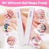 25pcs Nail Files 150 Grit, BLESWIN 150/150 Grit Nail Files, Jumbo Nail Files for Acrylic Nail, Nail Filer for Poly Nail Extension, Double-Sided Emery Board Nail Filer for Manicure, Pedicure view 4